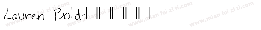 Lauren Bold字体转换